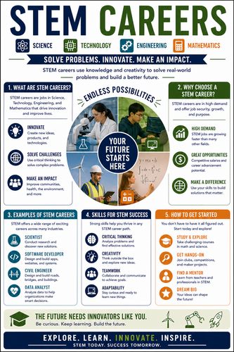 STEM Careers_ I High School I Infographic