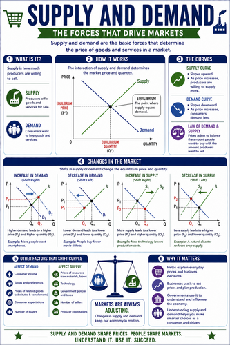 Supply and Demand I High School I Infographic