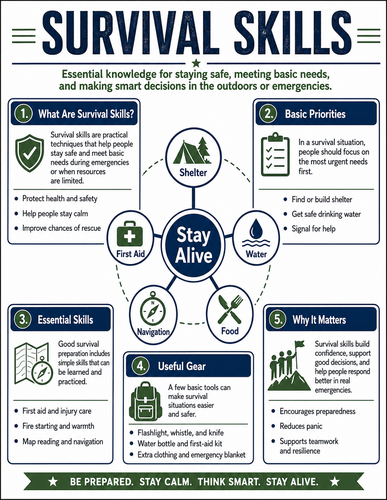 Survival Skills I High School I Infographic