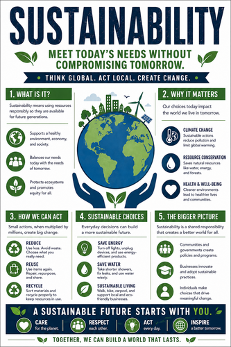 Sustainability I High School I Infographic