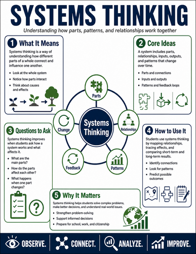 Systems Thinking I High School I Infographic