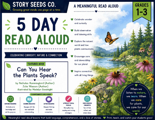 Can You Hear the Plants Speak? | 5-Day Read-Aloud Unit | Grades 1–3