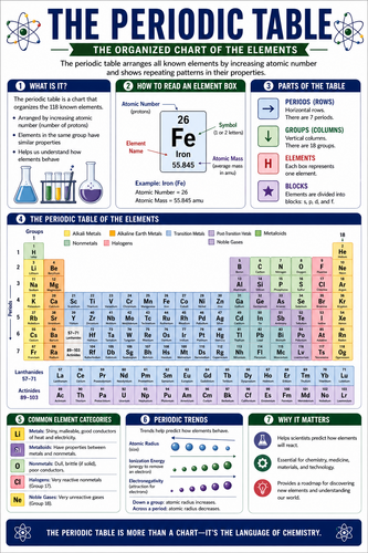 The Periodic Table I High School I Infographic