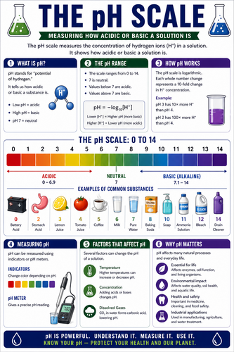 The pH Scale I High School I Infographic