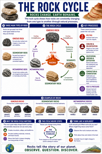 The Rock Cycle I High School I Infographic