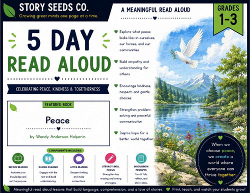 Peace | 5-Day Read-Aloud Unit with Layered Texts | Grades 1–3
