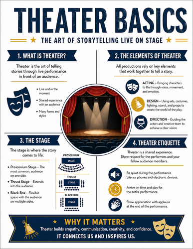 Theater Basics I High School I Infographic