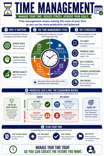 Time Management I High School I Infographic