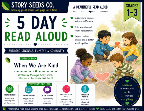 When We Are Kind | 5-Day Read-Aloud Unit | Grades 1–3