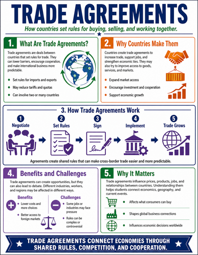 Trade Agreements I High School I Infographic