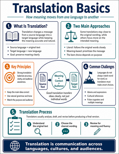 Translation Basics I High School I Infographic