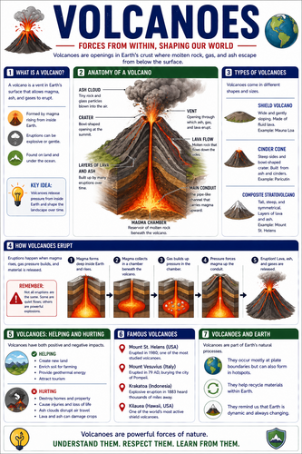 Volcanoes I High School I Infographic