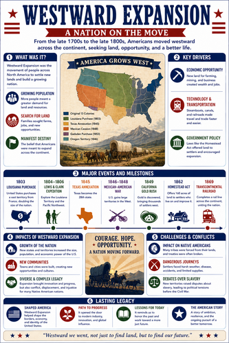 Westward Expansion I High School I Infographic