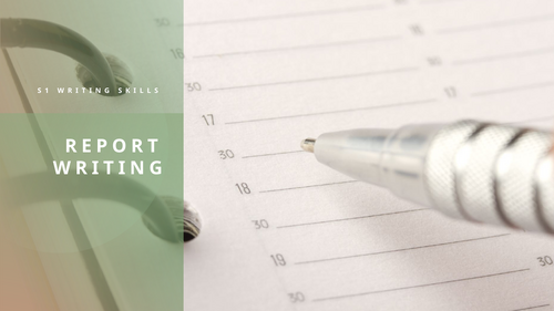 Report writing - Level 2
