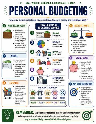 Personal Budgeting I Infographic