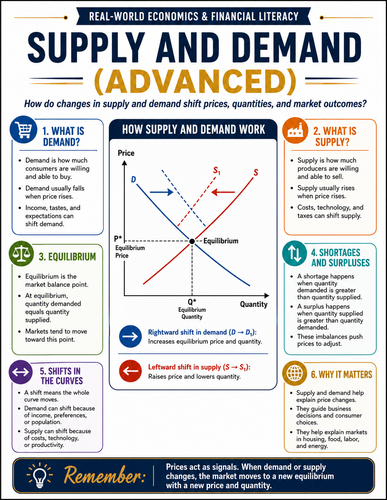 Supply and Demand - Advanced I Infographic