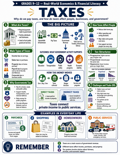 Taxes + I Infographic