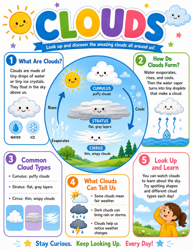 Clouds I Elementary School I Infographic