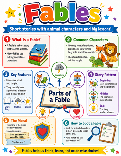 Fables I Elementary School I Infographic