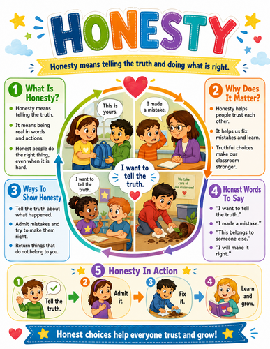 Honesty I Elementary School I Infographic