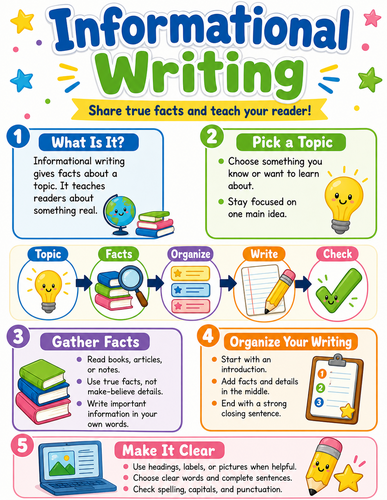 Informational Writing I Elementary School I Infographic