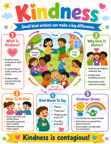 Kindness I Elementary School I Infographic