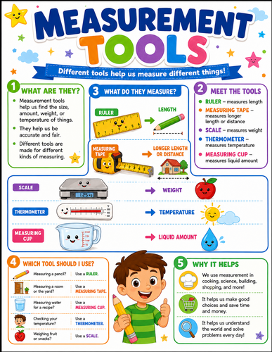 Measurement Tools I Elementary School I Infographic