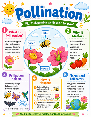 Pollination I Elementary School I Infographic