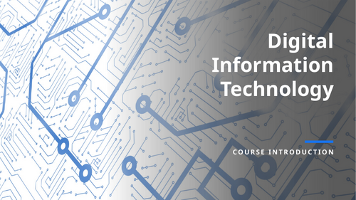 BTEC Digital Information Technology - Comp 1