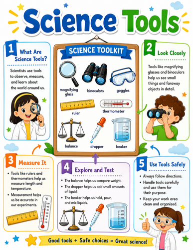 Science Tools I Elementary School I Infographic