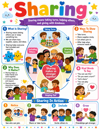 Sharing I Elementary School I Infographic