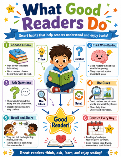 What Good Readers do I Elementary School I Infographic