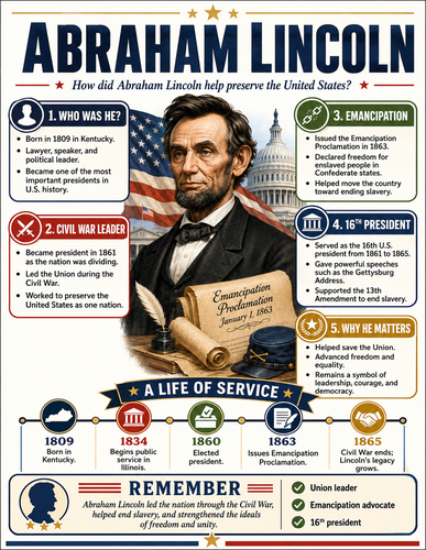 Abraham Lincoln I Infographic