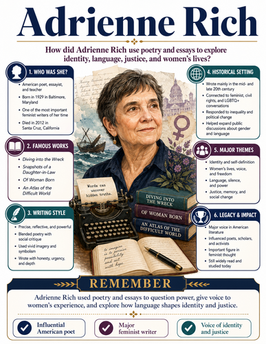 Adrienne Rich I Infographic