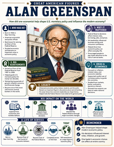 Alan Greenspan I Infographic