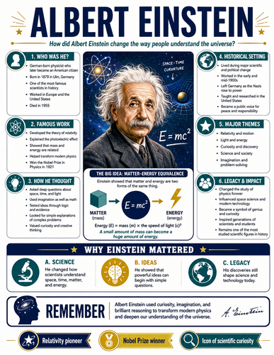 Albert Einstein I Infographic