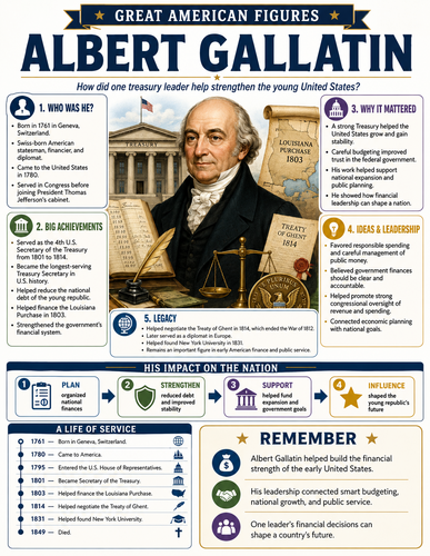 Albert Gallatin I Infographic