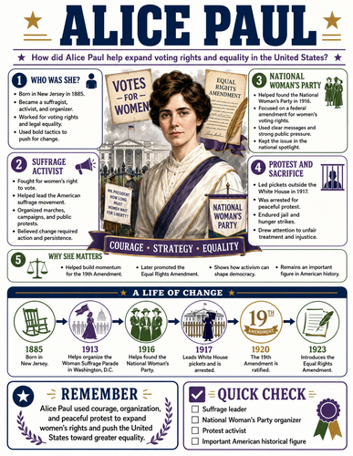 Alice Paul I Infographic