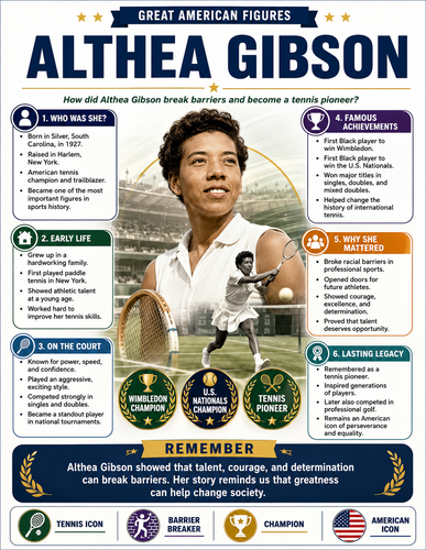 Althea Gibson I Infographic