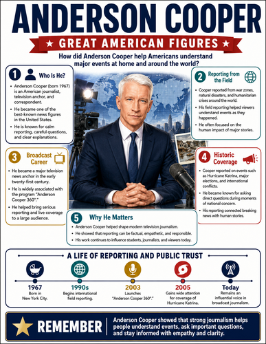 Anderson Cooper I Infographic