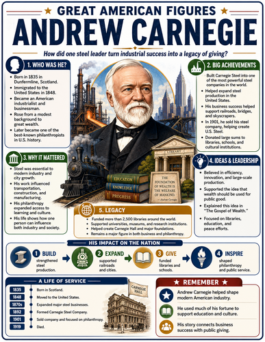Andrew Carnegie I Infographic