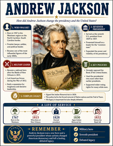 Andrew Jackson I Infographic