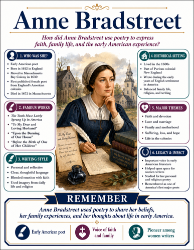 Anne Bradstreet I Infographic