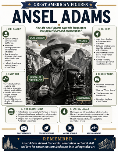 Ansel Adams I Infographic