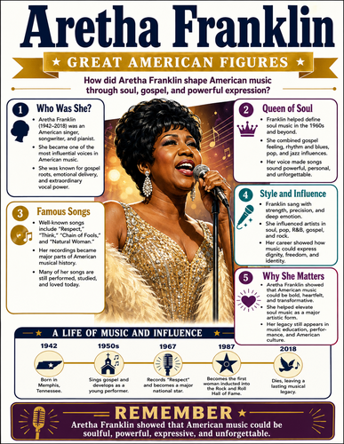 Aretha Franklin I Infographic