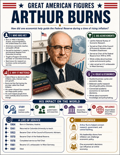 Arthur Burns I Infographic