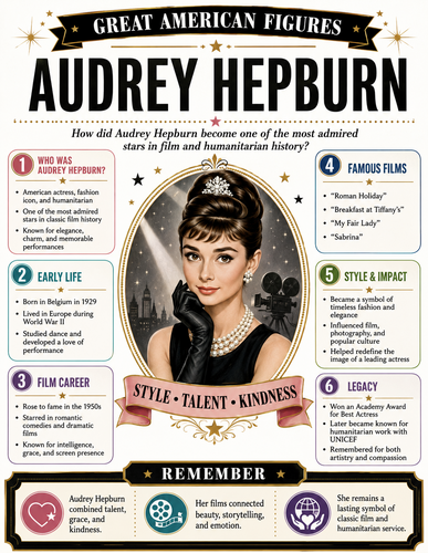 Audrey Hepburn I Infographic