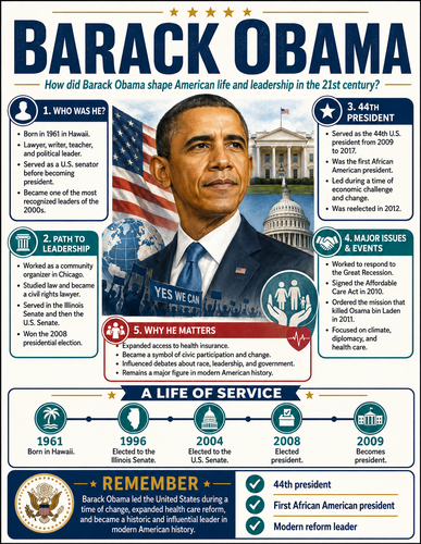 Barack Obama I Infographic