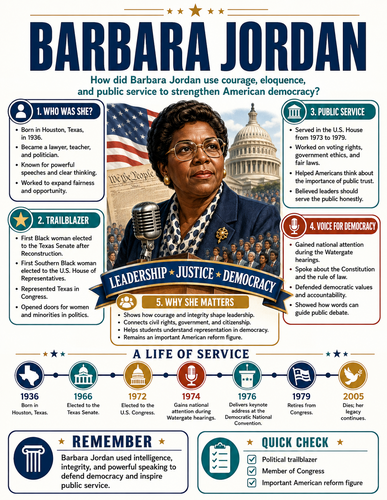 Barbara Jordan I Infographic