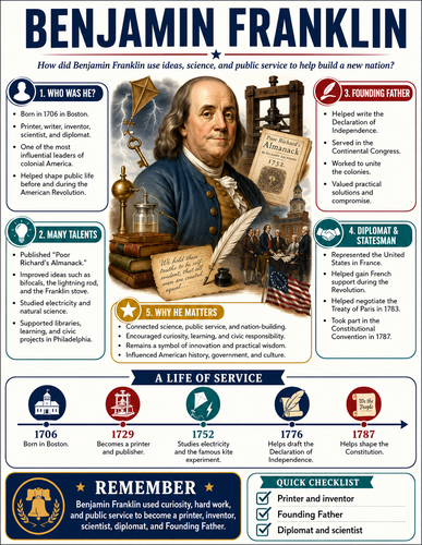Benjamin Franklin I Infographic
